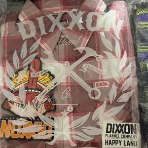 DIXXON Red and White Plaid Men's Shirt HAPPY LAND sold out online